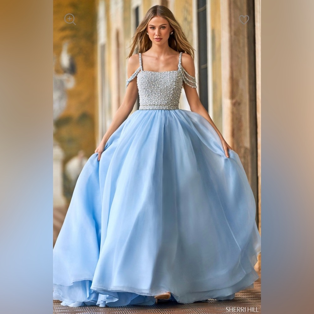 Sherry Hill Cotton Candy Pink Ball Gown Size 4